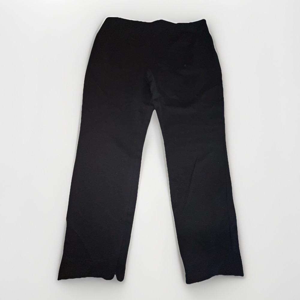 Giorgio Armani Black Dress Pants Trousers 10 US 46 IT M Zip Stretch - Picture 1 of 5